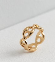New Look Gold Link Chain Ring